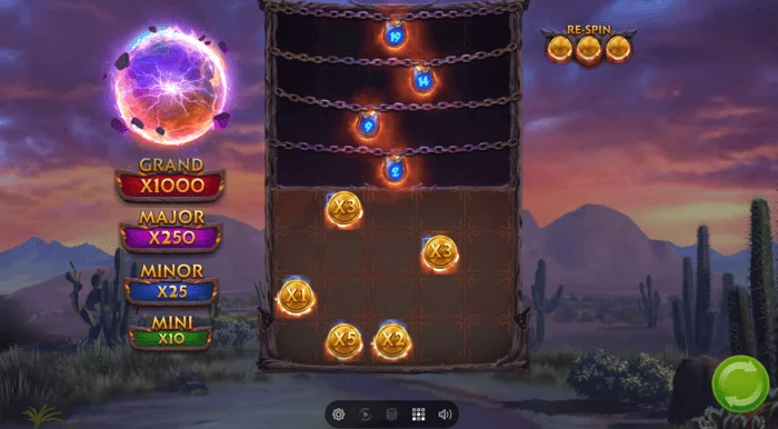 Layar bonus game Colt Lightning Inferno