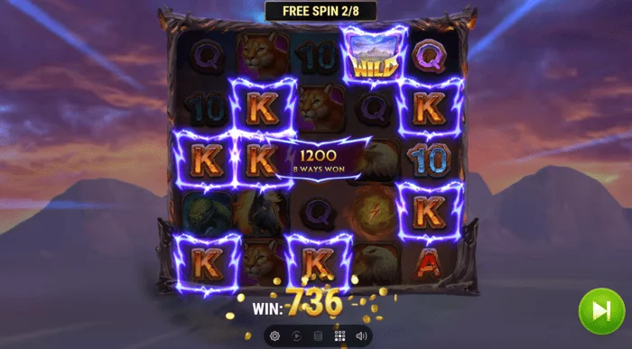 Kemenangan bonus game Colt Lightning Inferno
